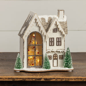10.25" Lighted Holiday House LED