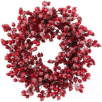 Red Berry Wreath 22"