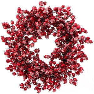 Red Berry Wreath 22"