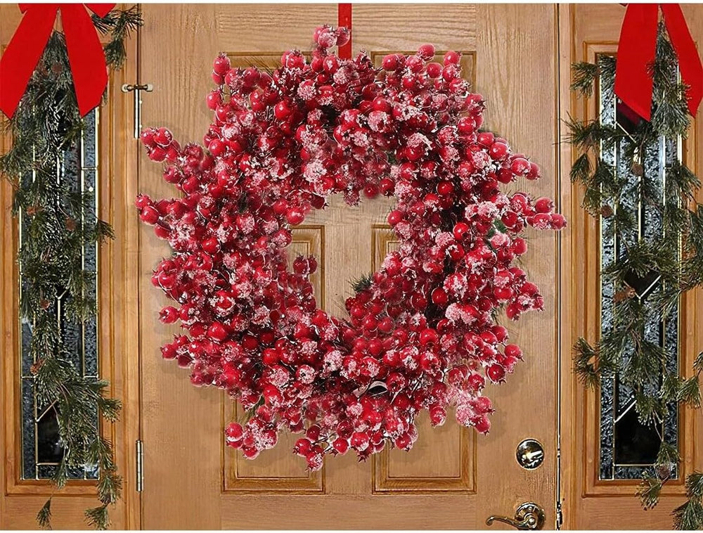 Red Berry Wreath 22"