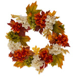 Fall wreath hydrangea 23" diameter