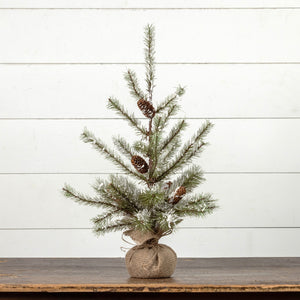 2' SNOWY PINE TREE