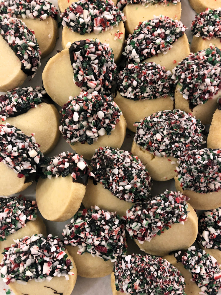 Candy Cane Dipped Classic Shortbread