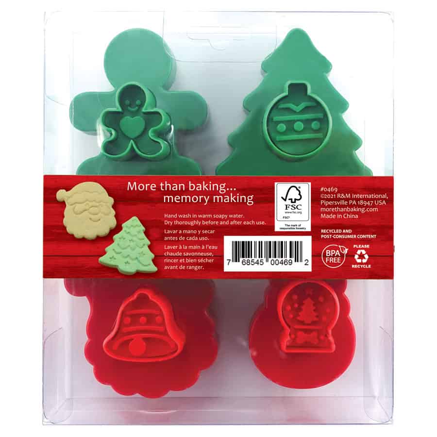Christmas Cookie Stamps Double Sided S/4