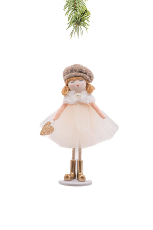 Girl Ornament with beret