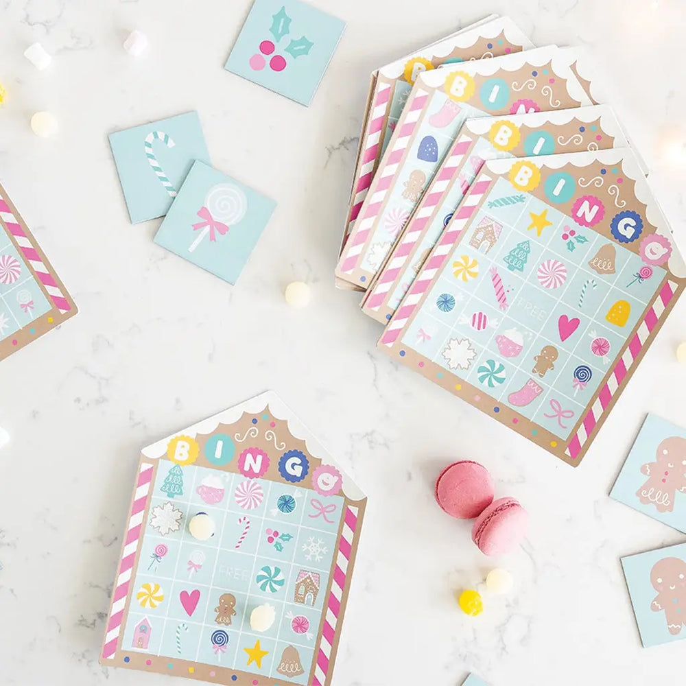 Christmas Gingerbread Family Bingo Game