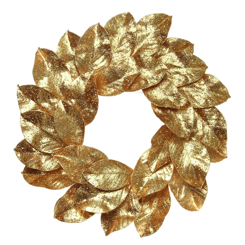 Glitter Gold Wreath 24"