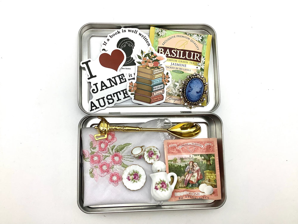 Jane Austen Gift Set. Tin Gift Box Filled with Memories