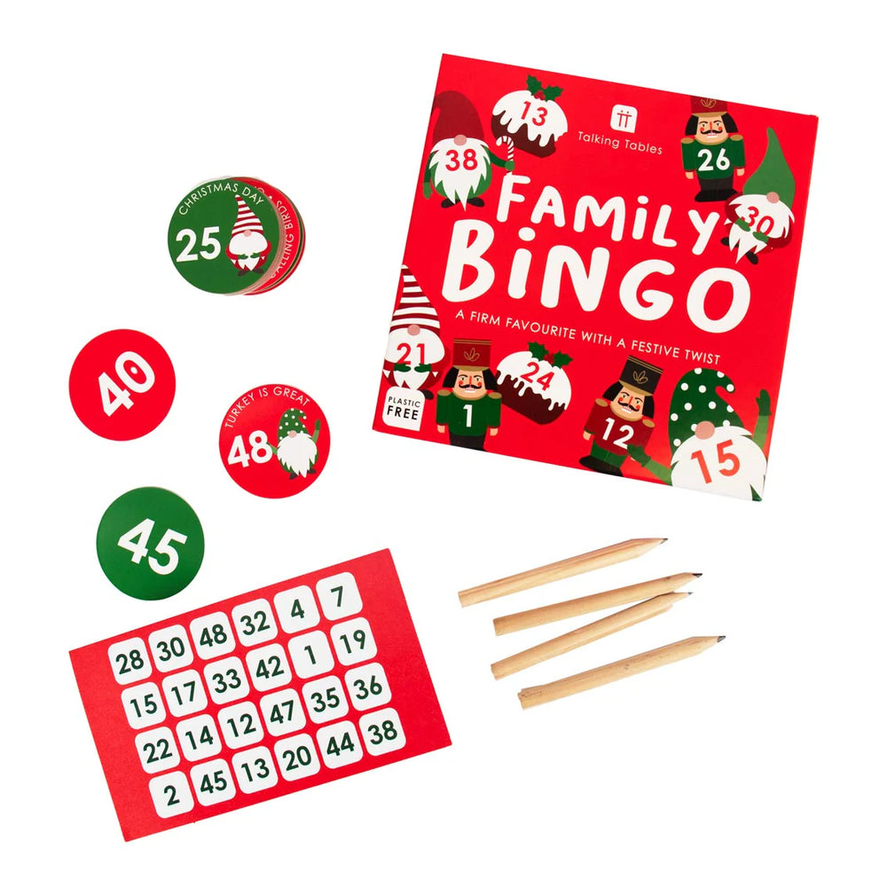 Nutcracker Christmas Family Bingo