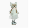 Ornament -White standing little girl princess doll