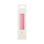 Pink Pastel Candles, 10cm - 16 Pack