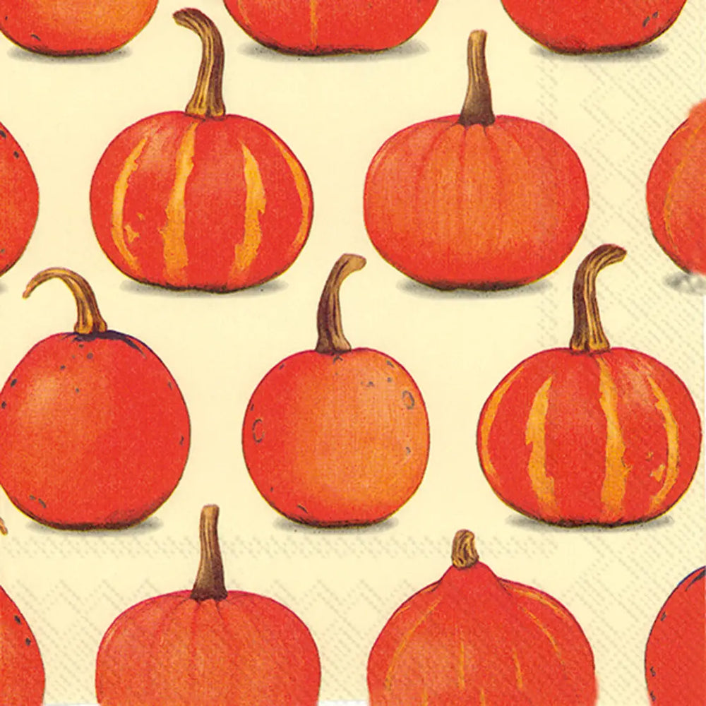 Pumpkin Paper Lunch Napkins 20 Count Pumpkin Party Cream Fall