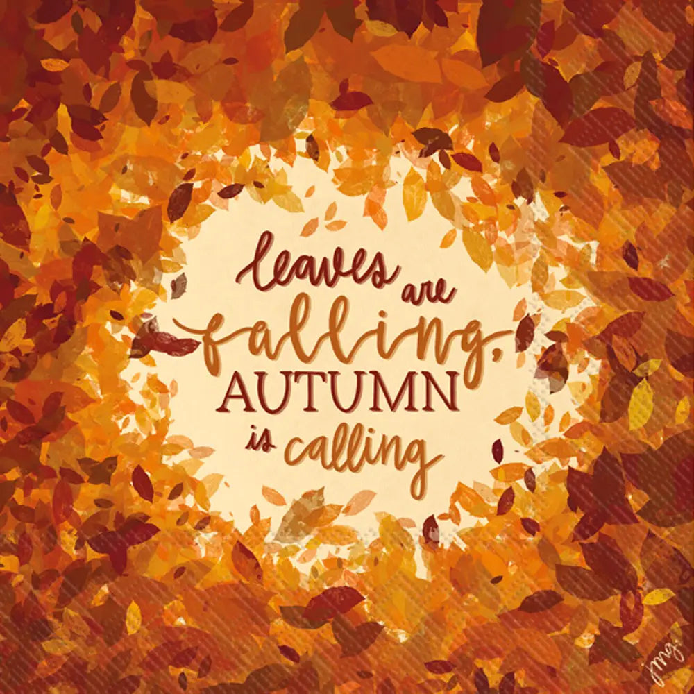 Paper Lunch Napkins 20 Count Autum is falling