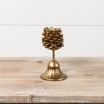 Gold Pinecone 6.5" height