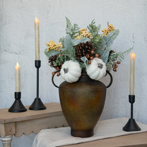 16" EUCALYPTUS, PUMPKIN, BERRIES & CONE PICK