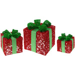 Red Green Glitter present box set of 3