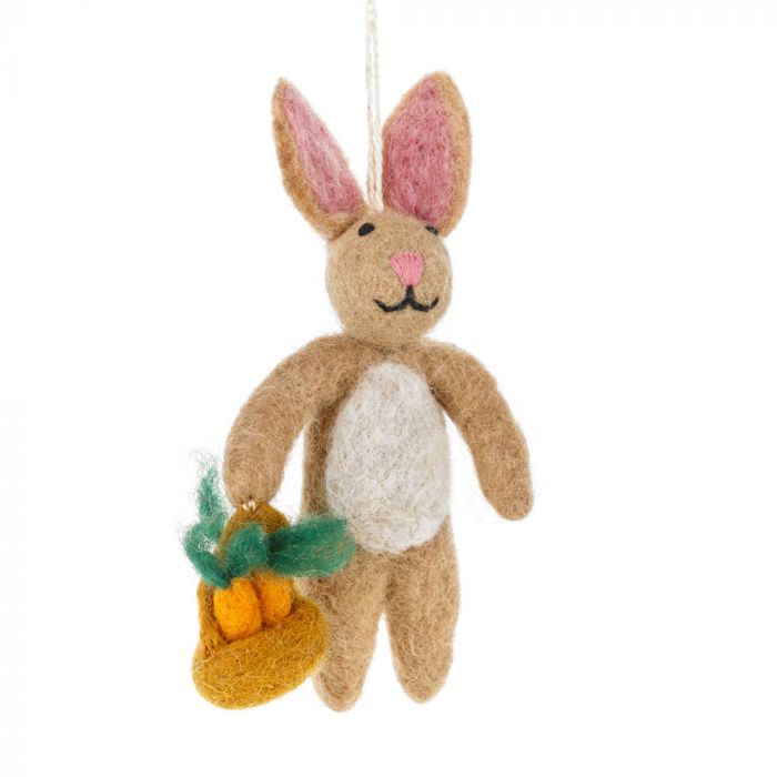 Handmade Felt Bunny Ornament